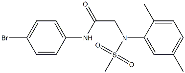 N-(4-bromophenyl)-2-[2,5-dimethyl(methylsulfonyl)anilino]acetamide