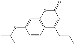 7-isopropoxy-4-propyl-2H-chromen-2-one Structure