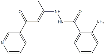 2-amino-N'-[1-methyl-3-oxo-3-(3-pyridinyl)-1-propenyl]benzohydrazide