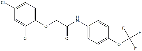 2-(2,4-dichlorophenoxy)-N-[4-(trifluoromethoxy)phenyl]acetamide Structure