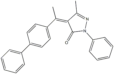 4-(1-[1,1'-biphenyl]-4-ylethylidene)-5-methyl-2-phenyl-2,4-dihydro-3H-pyrazol-3-one