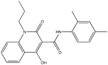 N-(2,4-dimethylphenyl)-4-hydroxy-2-oxo-1-propyl-1,2-dihydro-3-quinolinecarboxamide Structure