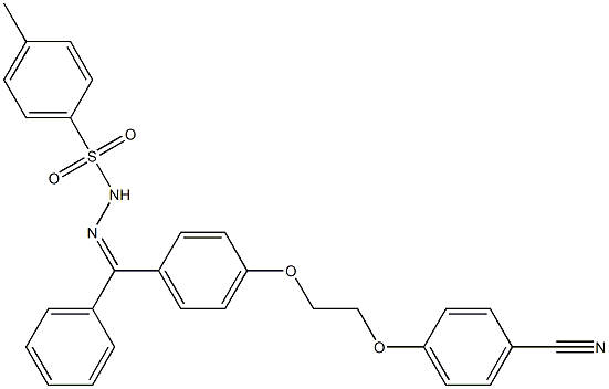 N'-[{4-[2-(4-cyanophenoxy)ethoxy]phenyl}(phenyl)methylene]-4-methylbenzenesulfonohydrazide