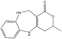 3-methyl-4,5,10,11-tetrahydropyrano[4,3-b][1,5]benzodiazepin-1(3H)-one Structure