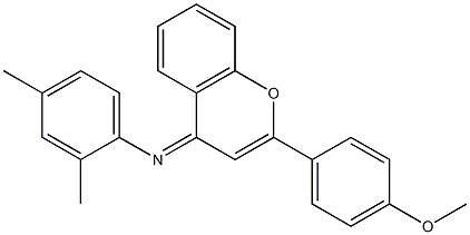 N-(2,4-dimethylphenyl)-N-[2-(4-methoxyphenyl)-4H-chromen-4-ylidene]amine