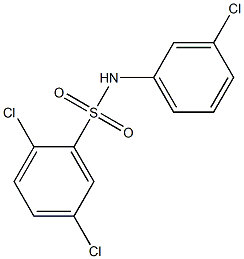 2,5-dichloro-N-(3-chlorophenyl)benzenesulfonamide Structure