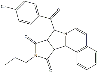  8-(4-chlorobenzoyl)-10-propyl-11a,11b-dihydro-8H-pyrrolo[3',4':3,4]pyrrolo[2,1-a]isoquinoline-9,11(8aH,10H)-dione