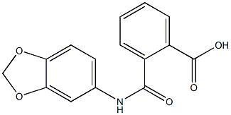 2-[(1,3-benzodioxol-5-ylamino)carbonyl]benzoic acid Structure