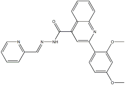 2-(2,4-dimethoxyphenyl)-N'-(2-pyridinylmethylene)-4-quinolinecarbohydrazide