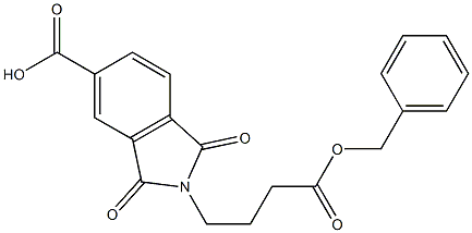 2-[4-(benzyloxy)-4-oxobutyl]-1,3-dioxo-5-isoindolinecarboxylic acid Structure