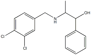 2-[(3,4-dichlorobenzyl)amino]-1-phenyl-1-propanol,,结构式