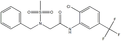 2-[benzyl(methylsulfonyl)amino]-N-[2-chloro-5-(trifluoromethyl)phenyl]acetamide