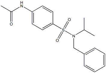 N-(4-{[benzyl(isopropyl)amino]sulfonyl}phenyl)acetamide Structure