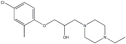 1-(4-chloro-2-methylphenoxy)-3-(4-ethyl-1-piperazinyl)-2-propanol
