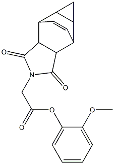 2-methoxyphenyl (3,5-dioxo-4-azatetracyclo[5.3.2.0~2,6~.0~8,10~]dodec-11-en-4-yl)acetate