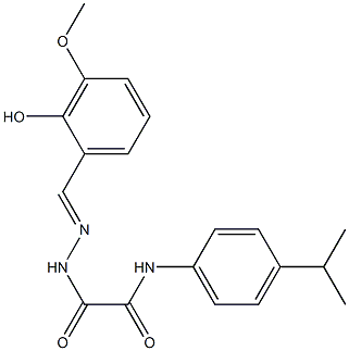  2-[2-(2-hydroxy-3-methoxybenzylidene)hydrazino]-N-(4-isopropylphenyl)-2-oxoacetamide