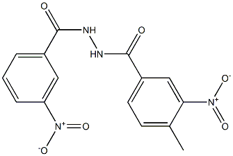 3-nitro-N'-{3-nitro-4-methylbenzoyl}benzohydrazide,,结构式