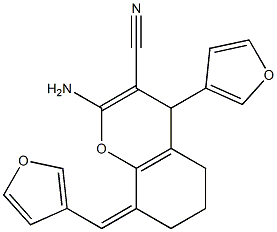 2-amino-4-(3-furyl)-8-(3-furylmethylene)-5,6,7,8-tetrahydro-4H-chromene-3-carbonitrile