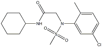  2-[5-chloro-2-methyl(methylsulfonyl)anilino]-N-cyclohexylacetamide