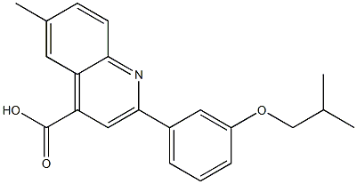 2-(3-isobutoxyphenyl)-6-methyl-4-quinolinecarboxylic acid