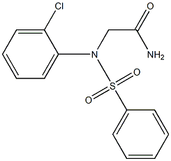 2-[2-chloro(phenylsulfonyl)anilino]acetamide 化学構造式