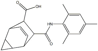 7-[(mesitylamino)carbonyl]tricyclo[3.2.2.0~2,4~]non-8-ene-6-carboxylic acid Structure