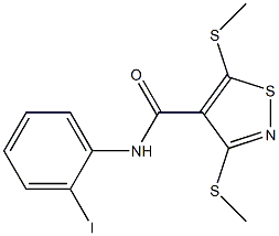N-(2-iodophenyl)-3,5-bis(methylsulfanyl)-4-isothiazolecarboxamide
