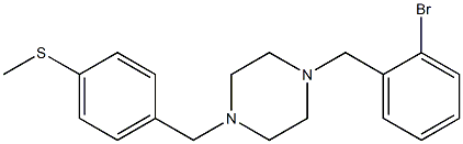 4-{[4-(2-bromobenzyl)-1-piperazinyl]methyl}phenyl methyl sulfide