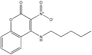 3-nitro-4-(pentylamino)-2H-chromen-2-one Structure