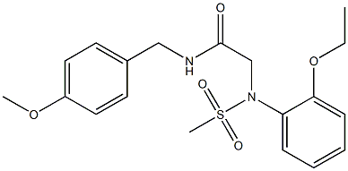 2-[2-ethoxy(methylsulfonyl)anilino]-N-(4-methoxybenzyl)acetamide