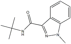 N-(tert-butyl)-1-methyl-1H-indazole-3-carboxamide Struktur