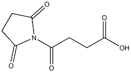 4-(2,5-dioxo-1-pyrrolidinyl)-4-oxobutanoic acid Struktur