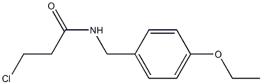 3-chloro-N-(4-ethoxybenzyl)propanamide,,结构式