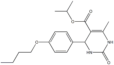 isopropyl 4-(4-butoxyphenyl)-6-methyl-2-oxo-1,2,3,4-tetrahydropyrimidine-5-carboxylate Structure