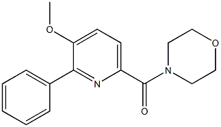 methyl 6-(4-morpholinylcarbonyl)-2-phenyl-3-pyridinyl ether Struktur