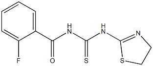 N-(4,5-dihydro-1,3-thiazol-2-yl)-N'-(2-fluorobenzoyl)thiourea Struktur