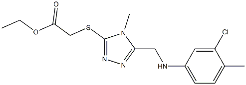 ethyl ({5-[(3-chloro-4-methylanilino)methyl]-4-methyl-4H-1,2,4-triazol-3-yl}sulfanyl)acetate