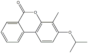 3-isopropoxy-4-methyl-6H-benzo[c]chromen-6-one 结构式