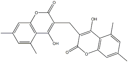 4-hydroxy-3-[(4-hydroxy-5,7-dimethyl-2-oxo-2H-chromen-3-yl)methyl]-5,7-dimethyl-2H-chromen-2-one