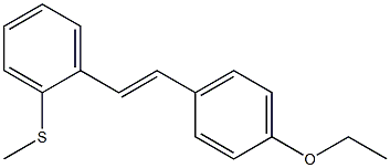  ethyl 4-{2-[2-(methylsulfanyl)phenyl]vinyl}phenyl ether