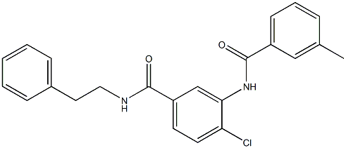 4-chloro-3-[(3-methylbenzoyl)amino]-N-(2-phenylethyl)benzamide