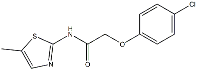 2-(4-chlorophenoxy)-N-(5-methyl-1,3-thiazol-2-yl)acetamide