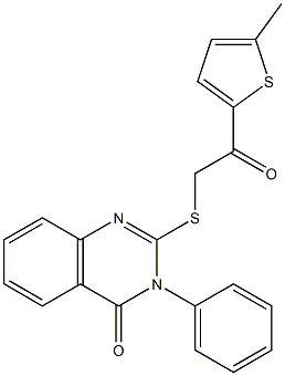 2-{[2-(5-methyl-2-thienyl)-2-oxoethyl]sulfanyl}-3-phenyl-4(3H)-quinazolinone