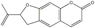 2-isopropenyl-2,3-dihydro-7H-furo[3,2-g]chromen-7-one Structure