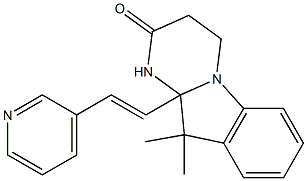 10,10-dimethyl-10a-[2-(3-pyridinyl)vinyl]-3,4,10,10a-tetrahydropyrimido[1,2-a]indol-2(1H)-one