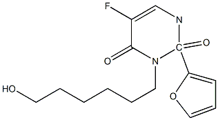  5-fluoro-3-(6-hydroxyhexyl)-1-tetrahydro-2-furanyl-2,4(1H,3H)-pyrimidinedione