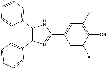 2,6-dibromo-4-(4,5-diphenyl-1H-imidazol-2-yl)phenol Structure