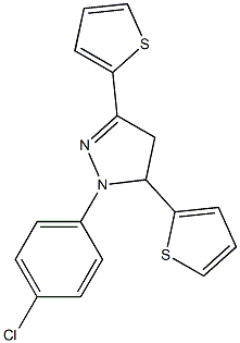 1-(4-chlorophenyl)-3,5-di(2-thienyl)-4,5-dihydro-1H-pyrazole