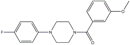 3-{[4-(4-fluorophenyl)-1-piperazinyl]carbonyl}phenyl methyl ether Structure