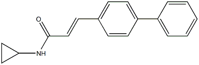 3-[1,1'-biphenyl]-4-yl-N-cyclopropylacrylamide Structure